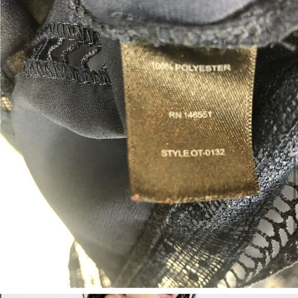 Octavia Navy Blue Open Back Blouse - Picture 8 of 9